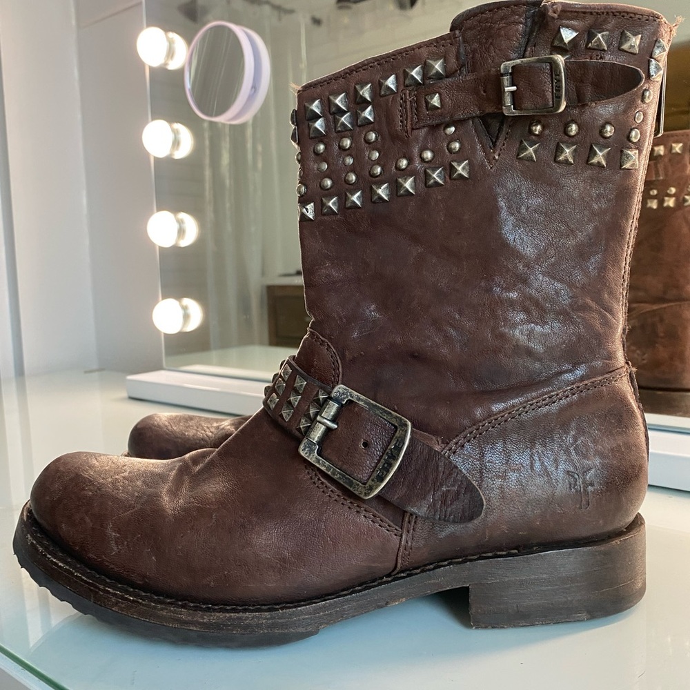 Frye Veronica Biker Boots Great Condition!